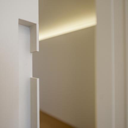 Details ingewerkte handgreep