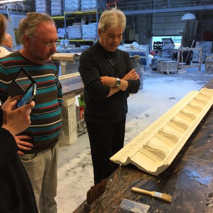 Aanmaak nieuwe moluren om te passen bij de originele exemplaren