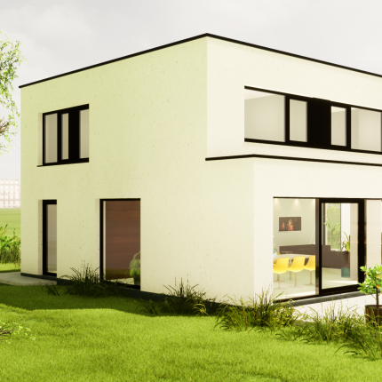 Achtergevel ruime, moderne villa