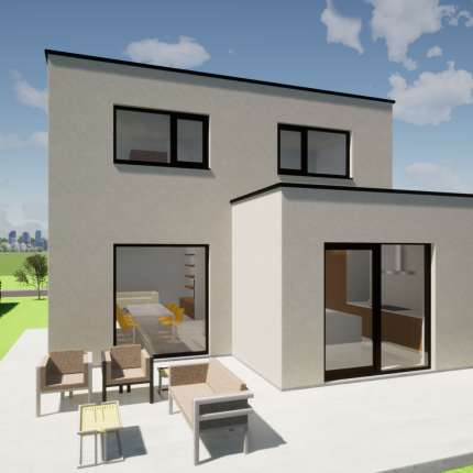 Moderne, strakke en enorm praktische nieuwbouwwoning gelegen in een nieuwe, kleine verkaveling in Asper. Deze open bebouwing word volledig uitgevoerd in crepi in combinatie met zwart aluminium schrijnwerk.  Ontwerp toont een woning die op dit perceel kan gebouwd worden, maar de te bouwen woning is nog vrij van architecturale keuze.  Deze nieuwe verkaveling is landelijk gelegen in Landdijk Asper (Gavere). Moderne, strakke en enorm praktische nieuwbouwwoning gelegen in een nieuwe, kleine verkaveling in Asper. Deze open bebouwing word volledig uitgevoerd in crepi in combinatie met zwart aluminium schrijnwerk.  Ontwerp toont een woning die op dit perceel kan gebouwd worden, maar de te bouwen woning is nog vrij van architecturale keuze.  Deze nieuwe verkaveling is landelijk gelegen in Landdijk Asper (Gavere).