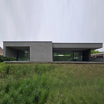 Een Tijdloze Villa: Grafisch Ontwerp met een Mid-Century Knipoog