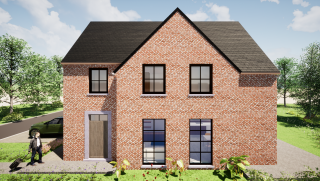 Compacte woning met garage in pastoriestijl